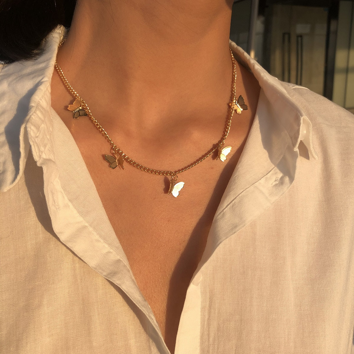 2023 Boho Necklaces &amp; Pendants Vintage Multilayer Choker Necklace Women Fashion Collar Collier Femme Moon Jewelry Accessories - Charlie Dolly
