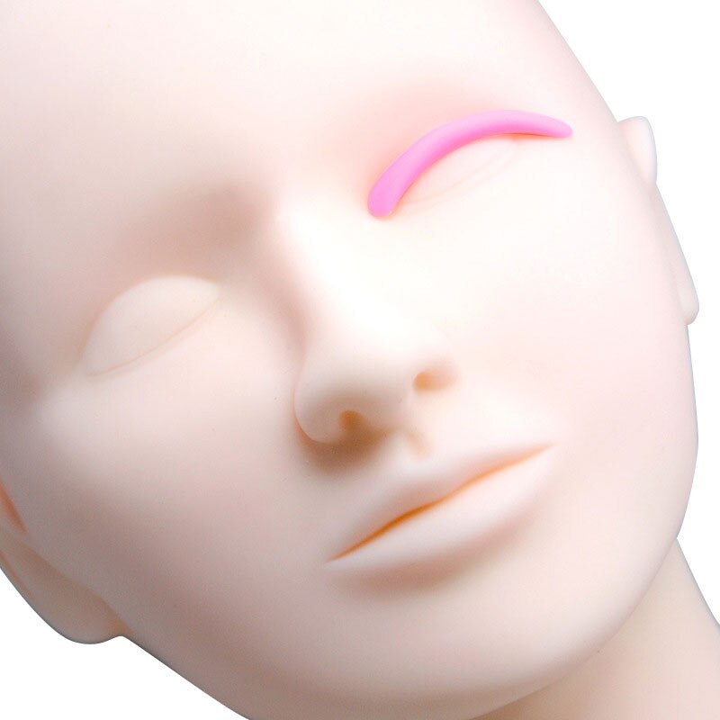 3pairs Pink Eyelash Perm Silicone Pad Recycling Lashes Rods Shield lifting 3D Eyelash Curler Makeup Accessories Applicator Tool - Charlie Dolly