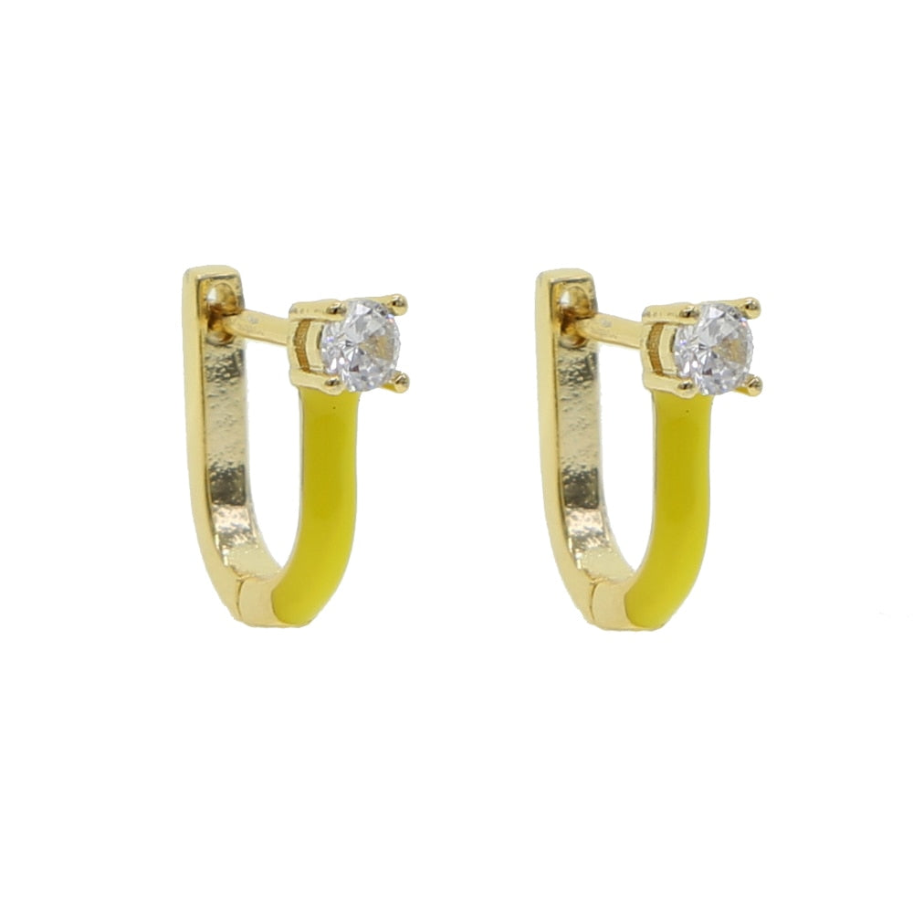 2020 summer hot selling no piercing Neon enamel ear cuff clip on earring Colorful fashion women jewelry - Charlie Dolly