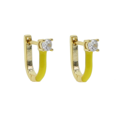 2020 summer hot selling no piercing Neon enamel ear cuff clip on earring Colorful fashion women jewelry