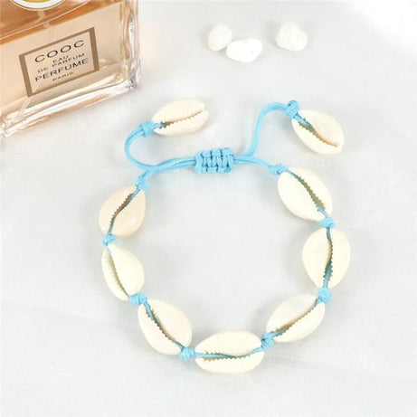 Vintage Cowrie Shell Rope Boho Bracelet