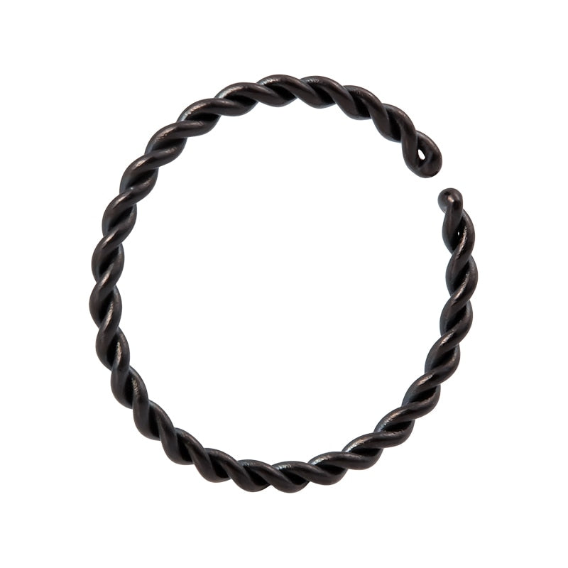 1pc Copper Nose Rings Hoop Septum V-Shap Ear Stud Tragus Cartilage Earring Helix Eyebrow Lip Piercing Nariz Body Jewelry 18G - Charlie Dolly