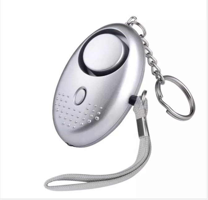 Portable Self Defense 130dB Anti Aggression Personal Security Alarm Keychain LED Lights Emergency Safety For Women