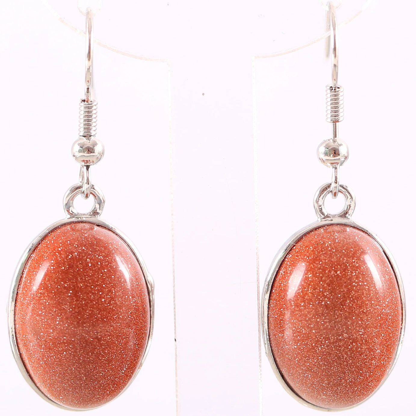 White Opal Lapis Cabochon Drop Earrings Jewelry