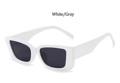 Vintage Small Pink Shades For Women Square Sunglasses 2021 Luxury Designer Rectangle Sun Glasses Female Nude Eyewear UV400