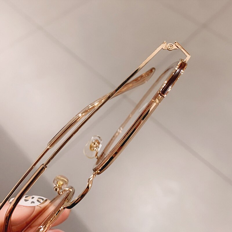 SO&EI Fashion Oversized Square Women Glasses Frame Vintage Clear Anti-Blu-Ray Eyewear Men Optical Pink Frame Computer Goggle - Charlie Dolly