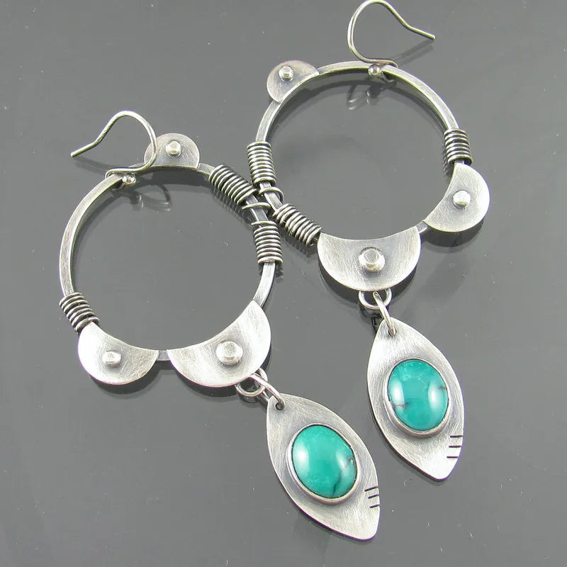 Boho Tropical Green Enamel Coconut Leaf Pearl Drop Earrings For Women Jewelry Statement Brincos Gold Dangle Earings Mujer Bijoux