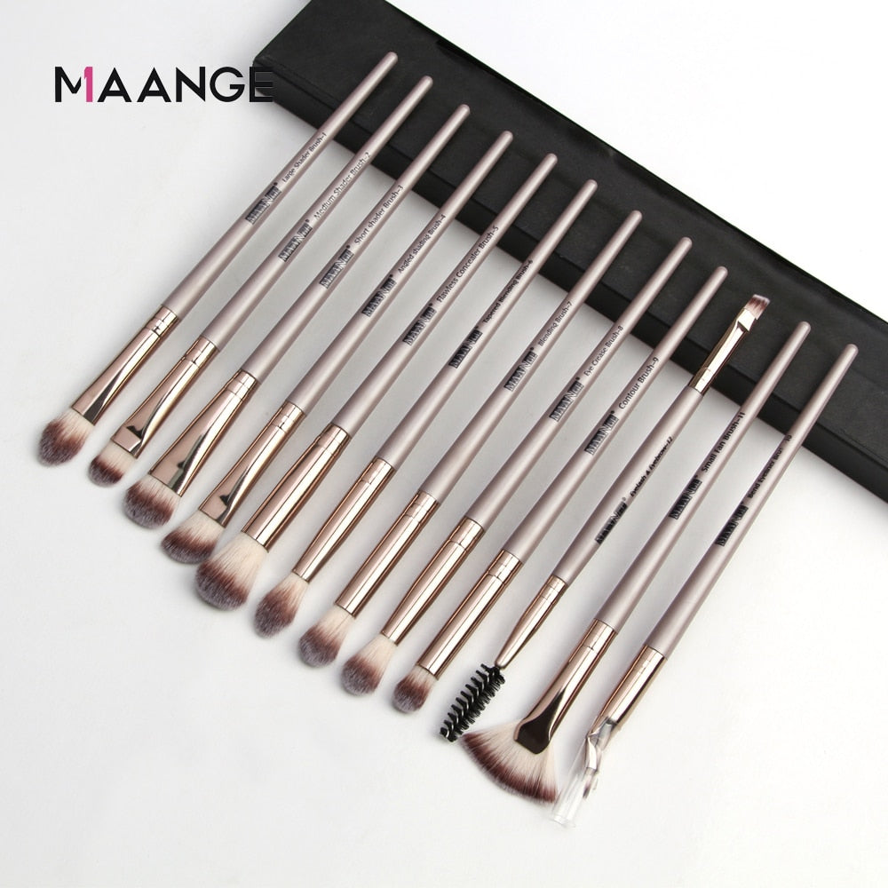 MAANGE Makeup Brushes Pro Pink Brush Set Powder EyeShadow Blending Eyeliner Eyelash Eyebrow Make up Beauty Cosmestic Brushes - Charlie Dolly