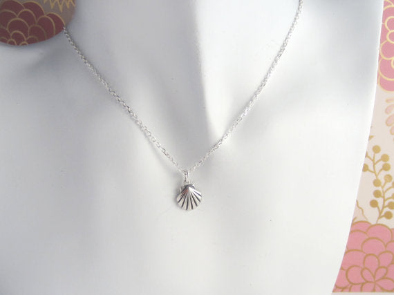 Marine Sea Shell Scallop Pendant Chain Necklaces Seashell Conch Sector Clam Nautical Sailor Ocean Beach Ariel Geometric Jewelry - Charlie Dolly