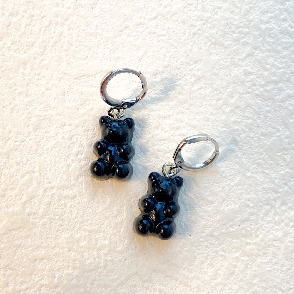 Lost Lady Cute Candy Color Animal Bear Dangle Earrings Lovely Cartoon Earrings for Girls Women Children Birthday Gift Jewelry - Charlie Dolly