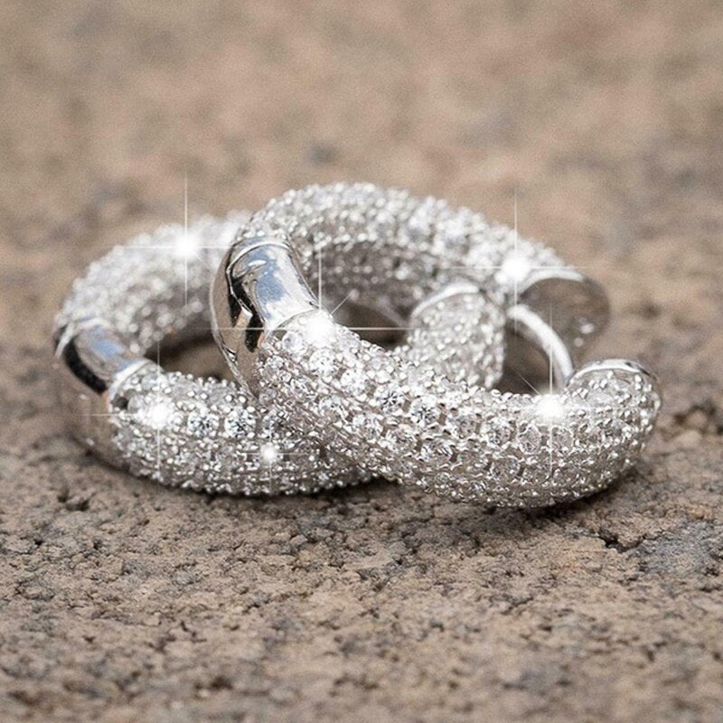 Pearl Rhinestone Bear Love Earrings Female Exquisite Small Earrings Korea Simple Cute Earrings Female Party Beautiful Jewelry - Charlie Dolly