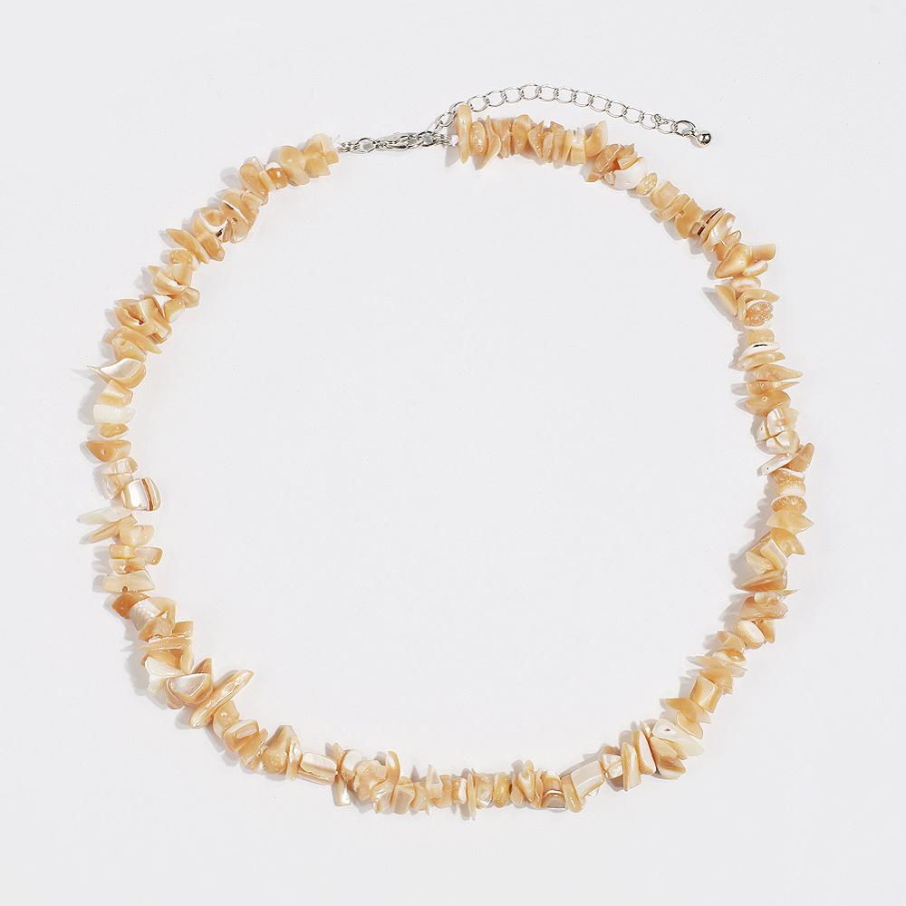 Artilady Shell Choker Necklace for Women Girls Boho Natural Puka Shell Bead Necklaces Aesthetic Designer Jewelry Birthday Gift - Charlie Dolly
