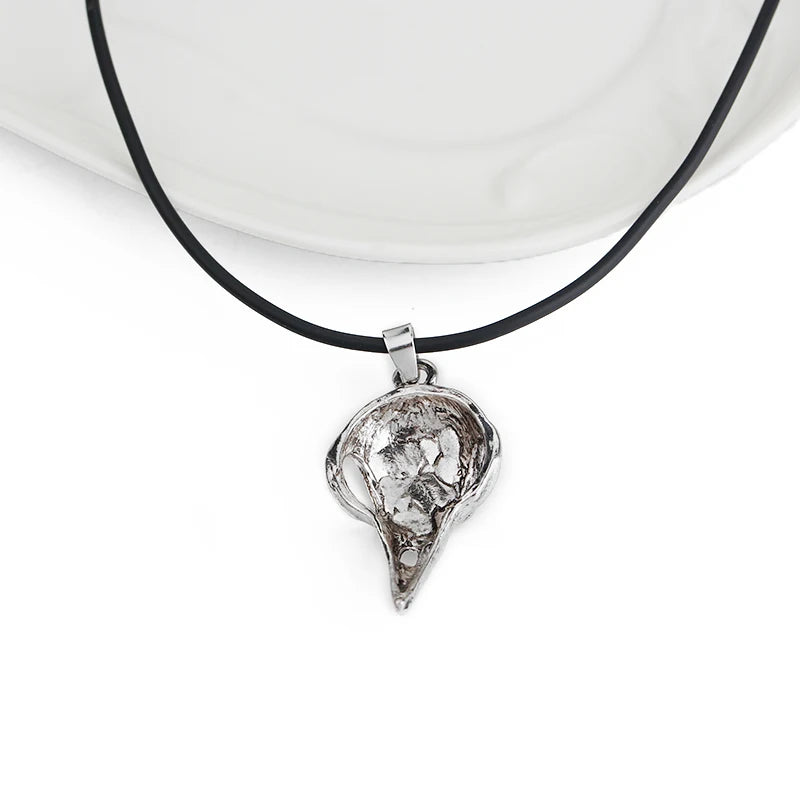 Vintage Bellatrix Lestrange Sculpey Pendant Gothic Style Bird Skull Necklace Movie Men Women Halloween Necklace - Charlie Dolly