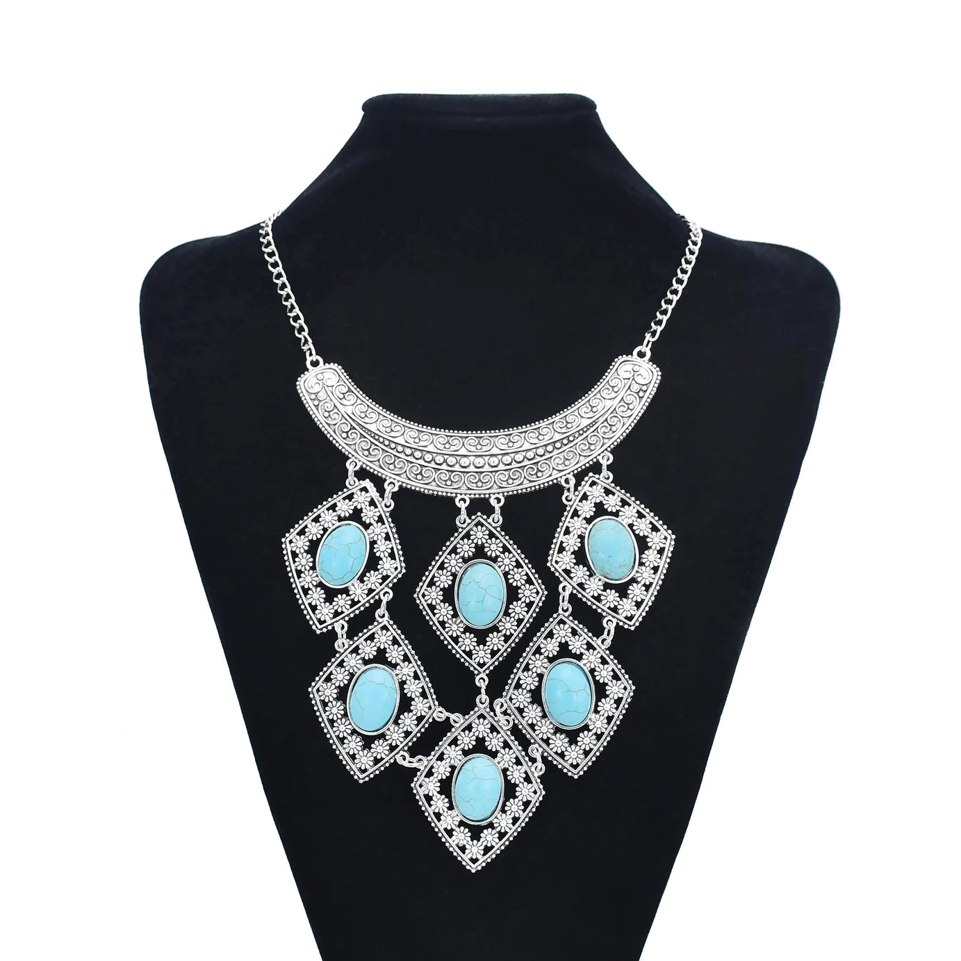 Thread Feather Bead Long Tassel Necklace Jewelry