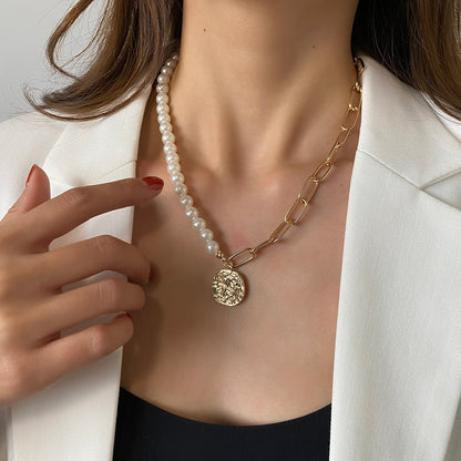 2023 Boho Necklaces &amp; Pendants Vintage Multilayer Choker Necklace Women Fashion Collar Collier Femme Moon Jewelry Accessories