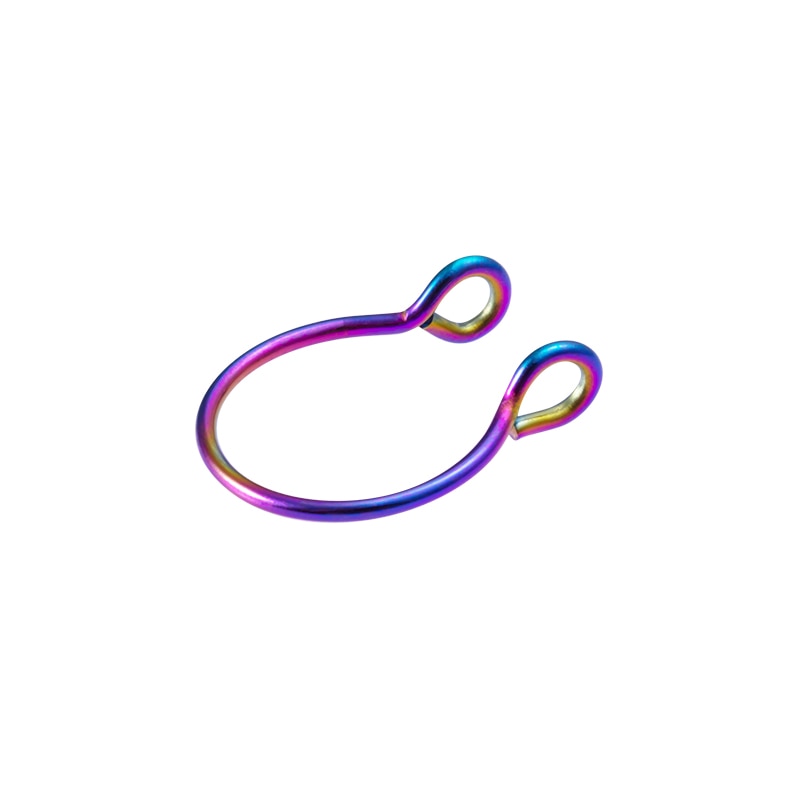 1-5pcs New Fake Nose Piercing Fake Nose Ring Hoop Septum Rings Surgical Steel Colorful Fake Piercing Nose Piercings Jewelry 20G - Charlie Dolly