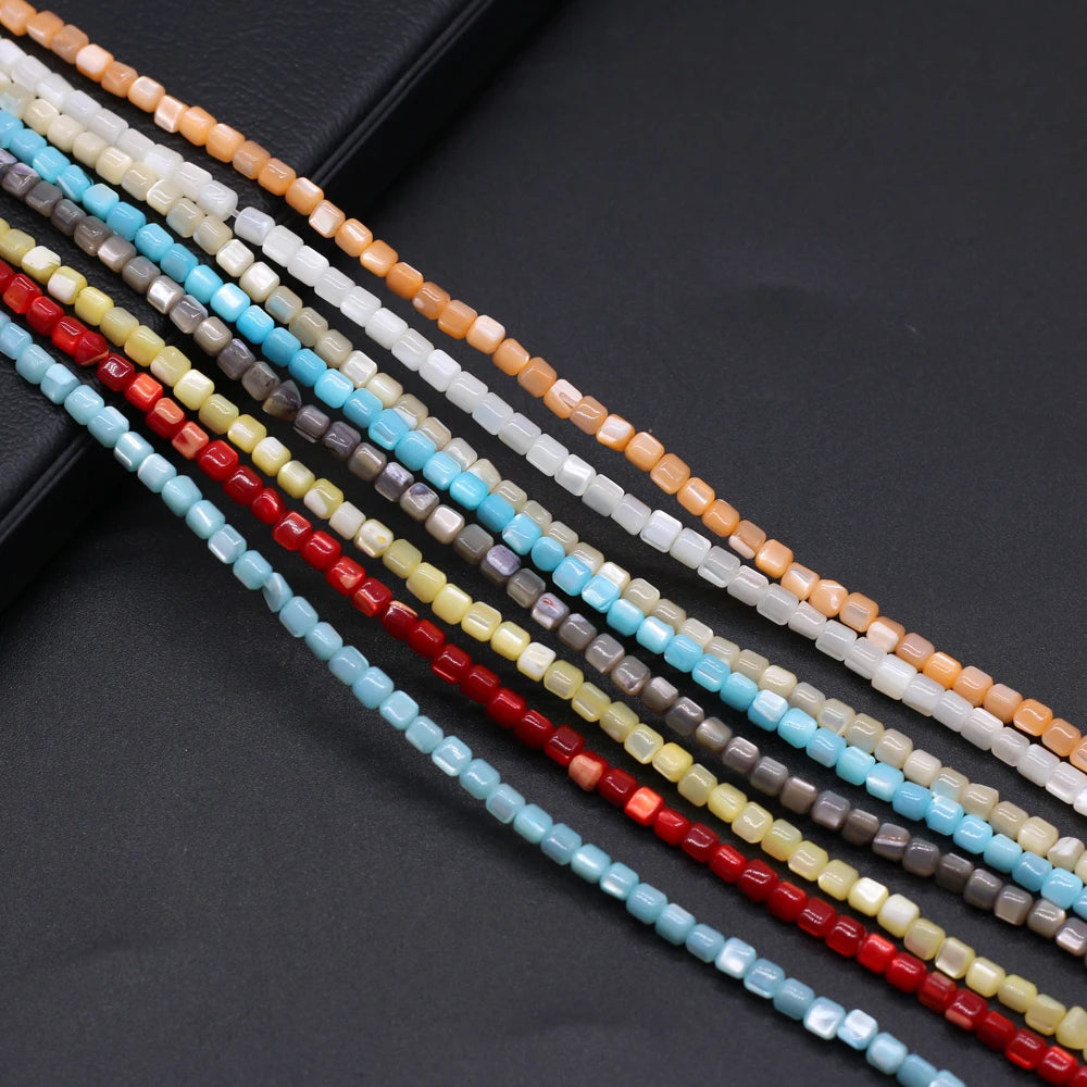 Natural Stone Sea Shell Multi-color Loosely Spaced Beads Can Be Used For DIY Bracelets, Necklaces, Earrings, Jewelry Making