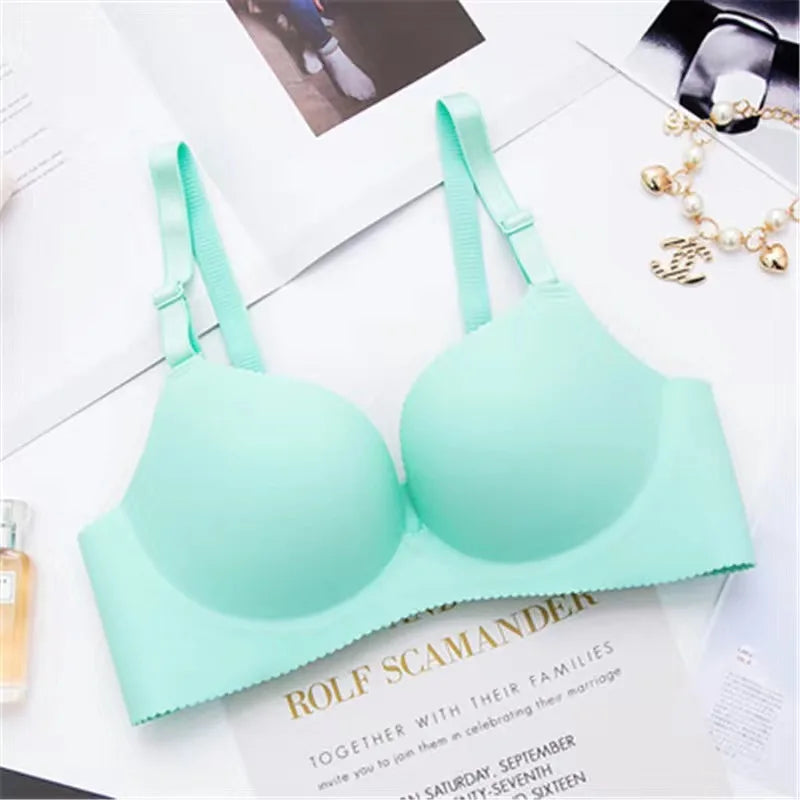 Seamless Bra Women Push Up Wire Free Adjustable Bralette Sexy Bras Straps Bright Summer Lingerie Bras Breathable Underwear - Charlie Dolly