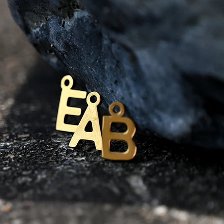 Stainless Steel Initial Letter and Heart Boho Choker Necklace