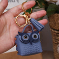 Cute Animal Creative Leather Owl Coin Purse Keychain Trend Car Key Pendant Cute Bag Small Ornament Key Chains For Women Purses - Charlie Dolly
