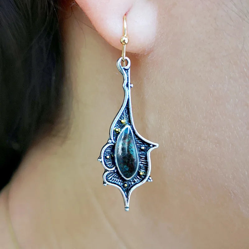 Boho Tropical Green Enamel Coconut Leaf Pearl Drop Earrings For Women Jewelry Statement Brincos Gold Dangle Earings Mujer Bijoux
