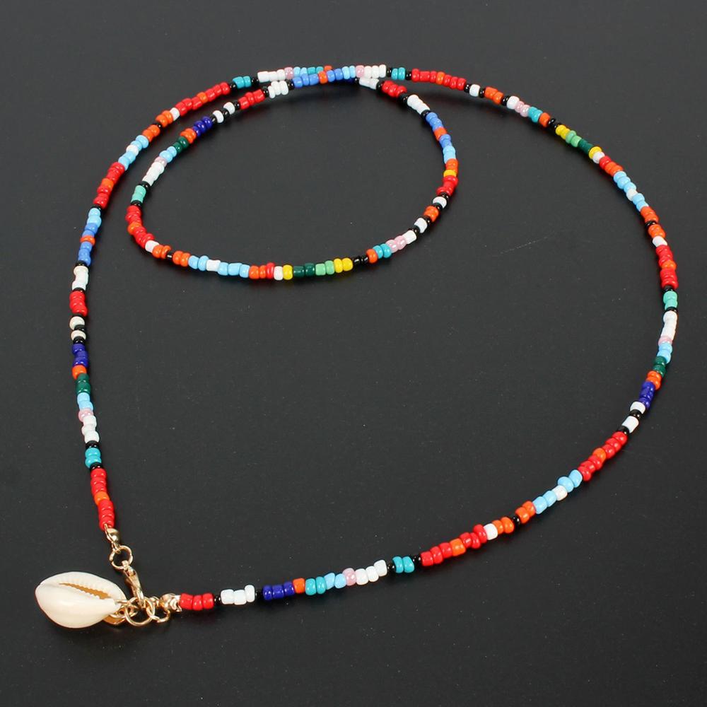 Bohemian Fashion Seed Bead Shell Long Necklace Trendy Elegant Necklace For Women Gift Accessories - Charlie Dolly