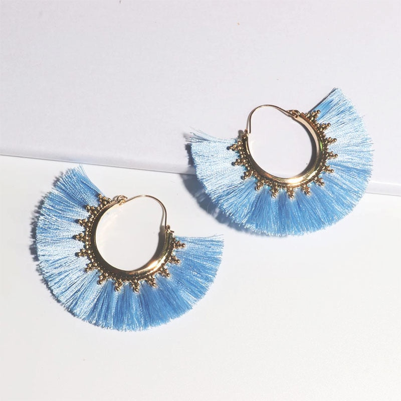 Round Tassel Earrings for Women Jewelry Drop Dangle Earrings Pendientes Mujer Moda  Brincos Party Wedding Statement Earrings - Charlie Dolly