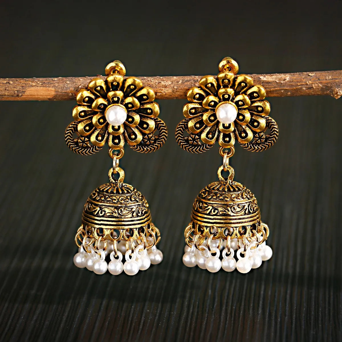 Pendientes Kolczyki Earrings For Women Hanging Earring Boho Accessories For Jewelry Indian Jhumka Ear Rings Beads Pearl Brinco