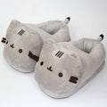 Cartoon Full Covered Cat Slippers Warm Winter Slides Soft Plush Doll Indoor Cute Anime Bedroom Shoes For Man Woman Home Use - Charlie Dolly