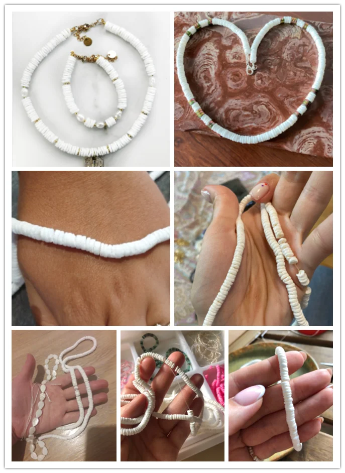 Natural Mother Of Pearl Shell Isolation Beads For Jewelry Making DIY Necklace Bracelet Earring Handiwork Sewing Craft Accessory