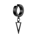 New 1 Pcs Stainless Steel Clip On Non Piercing Earrings For Women Men Black Gold Color Cross Gothic Punk Rock Drop Pendiente - Charlie Dolly