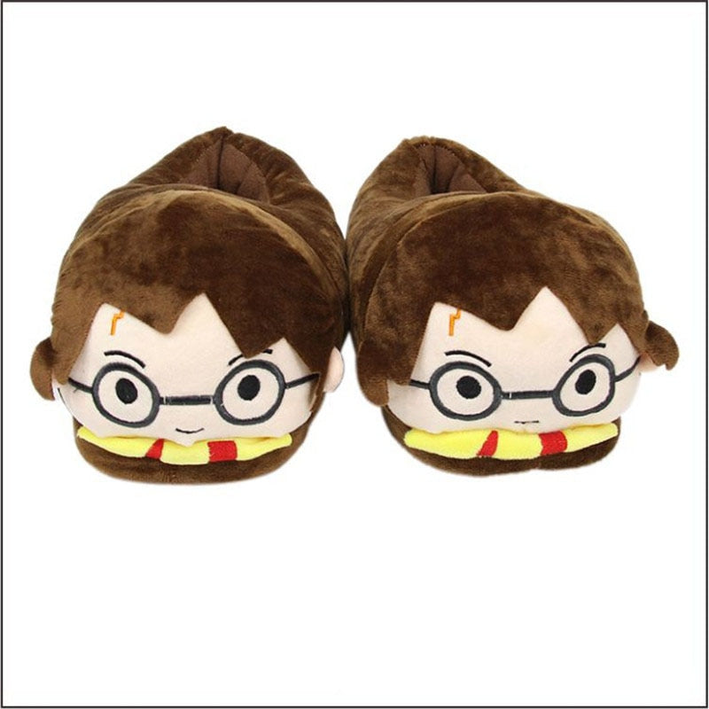 2020 Winter Plush Slippers Women's Soft Warm House Flat Slides Ladies Cute Cartoon Shoes Bedroom Non-Slip Home Snug Sneakers - Charlie Dolly