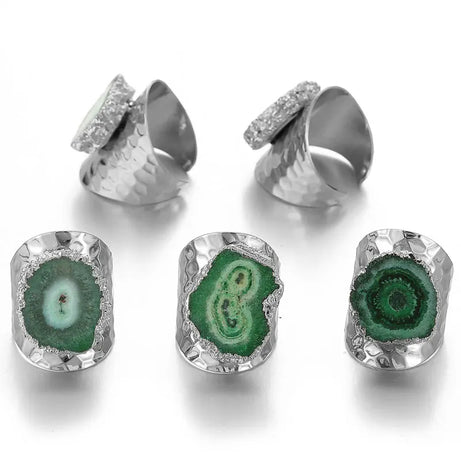 Agate Boho Ring
