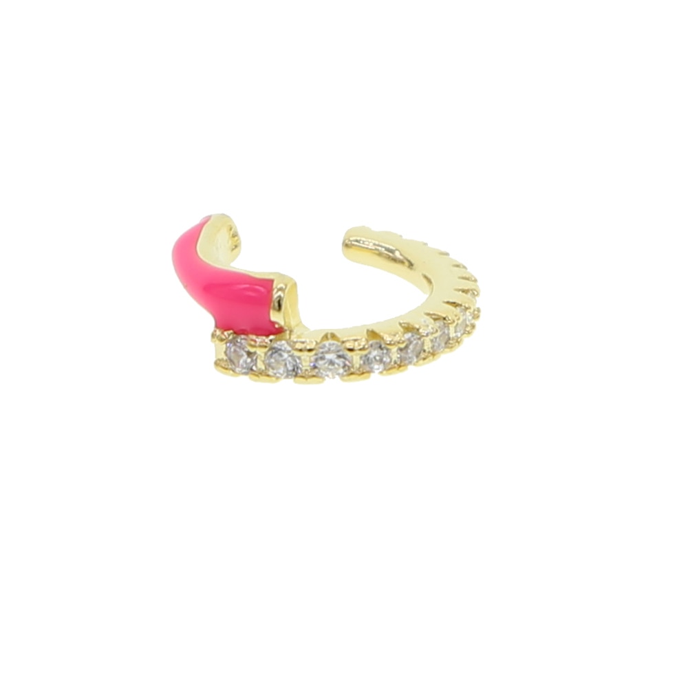 2020 summer hot selling no piercing Neon enamel ear cuff clip on earring Colorful fashion women jewelry - Charlie Dolly