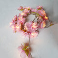 pale Pink blush Rose Flower Fairy string lights 20LED floral wedding party bedroom decoration centerpiece girl for Home Decor - Charlie Dolly