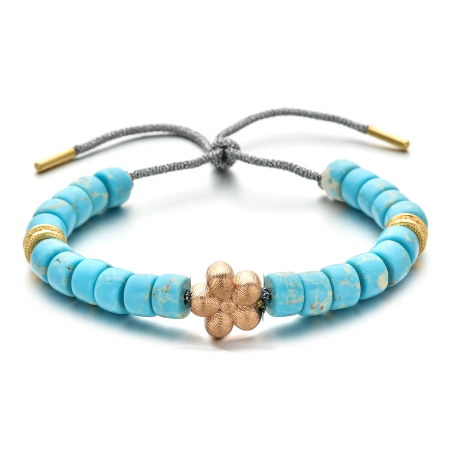 Vintage Boho Handmade Pull Tie on Rope Bracelet DIY Natural Stones Crystal Charm Beads Stone Trendy Bracelet Lucky Jewelry - Charlie Dolly