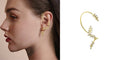 Korean Minimalist Pearl Ear Cuff Pearls Cross Clip Earrings Fake Piercing Ear cuff Women Clips Jewelry No Hole Ear Accessories - Charlie Dolly