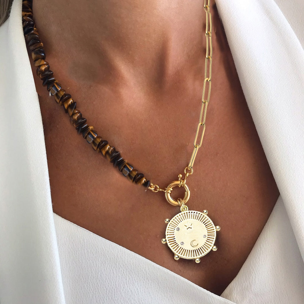 birthday gift Unisex Collar Concha Hip Hop Rock Stylish summer Polymer Clay boho puka shell Choker necklace jewelry women - Charlie Dolly