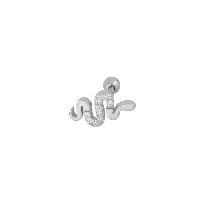 ROXI Minimalism Stud Earrings for Women Moon Snake Butterfly Geometry Piercings Earings 925 Sterling Silver Pendientes Plata 925 - Charlie Dolly