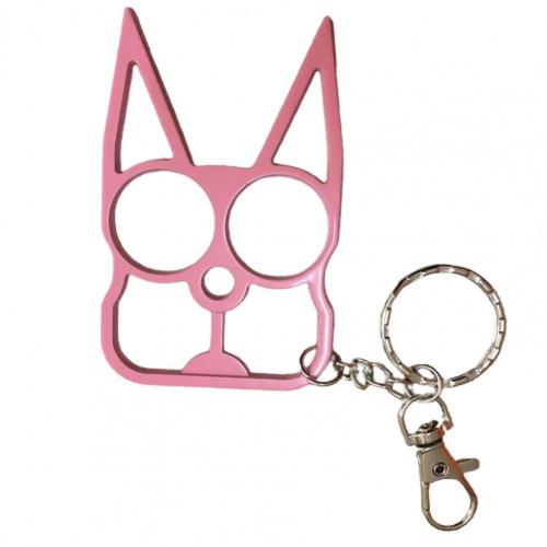 Cartoon Cat Face Shape Finger Tiger Opener Screwdriver Key Chain Multifunctional Keyring Purse Handbag Ornament rabbit ear cat - Charlie Dolly