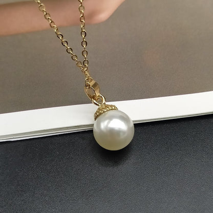 Trendy Summer Shell Imitation Pearl Pendant Necklace For Women Fashion Collar Neck Jewelry Wholesale Dropshipping