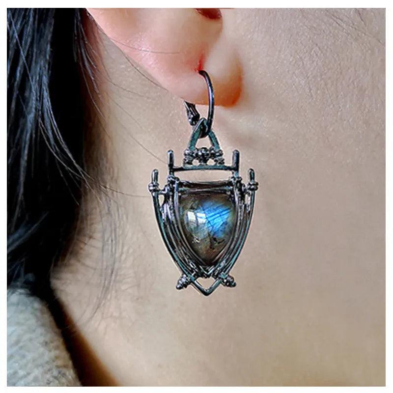 Boho Tropical Green Enamel Coconut Leaf Pearl Drop Earrings For Women Jewelry Statement Brincos Gold Dangle Earings Mujer Bijoux