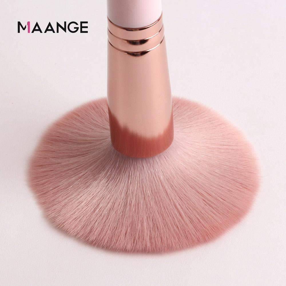 MAANGE Makeup Brushes Pro Pink Brush Set Powder EyeShadow Blending Eyeliner Eyelash Eyebrow Make up Beauty Cosmestic Brushes - Charlie Dolly