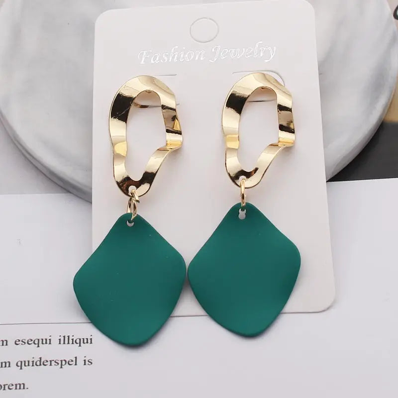 Red Earrings for Women Vintage Big Statement Long Dangle Earrings Wedding Bridal Boho Trendy Earrings Fashion Jewelry 2019