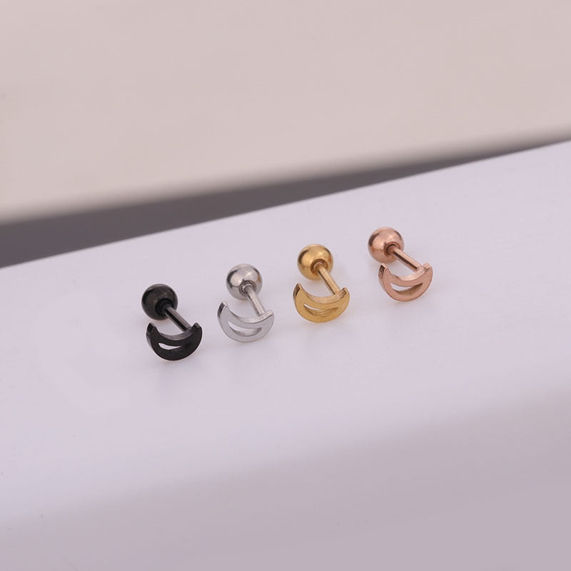 1Piece Piercing Skeleton Snake Stainless Steel Stud Earrings for Men and Women Jewelry 2020 Earring Stud - Charlie Dolly