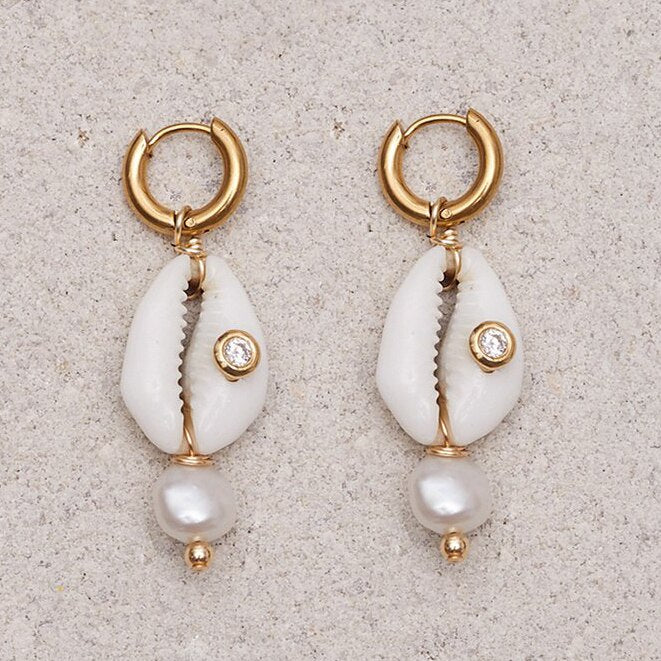 punk Exquisite beach bohemian boho red coral puka shell heart natural stone bead necklace women jewelry bijoux collar wholesale - Charlie Dolly