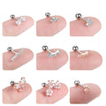 1PC Steel CZ Cartilage Stud Helix Earring Piercings Crystal Rook Tragus Conch Earring Stud Piercings Sexy Women Jewelry 16G - Charlie Dolly