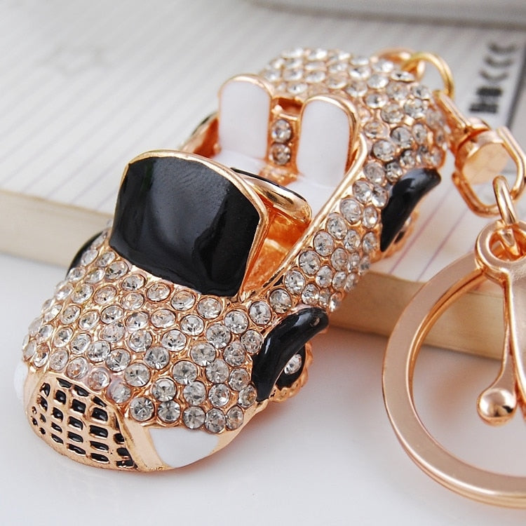 XDPQQ Hot-selling Small Commodity Car Hair Keychain Metal Korean Female Bag Pendant Keychain Ring - Charlie Dolly
