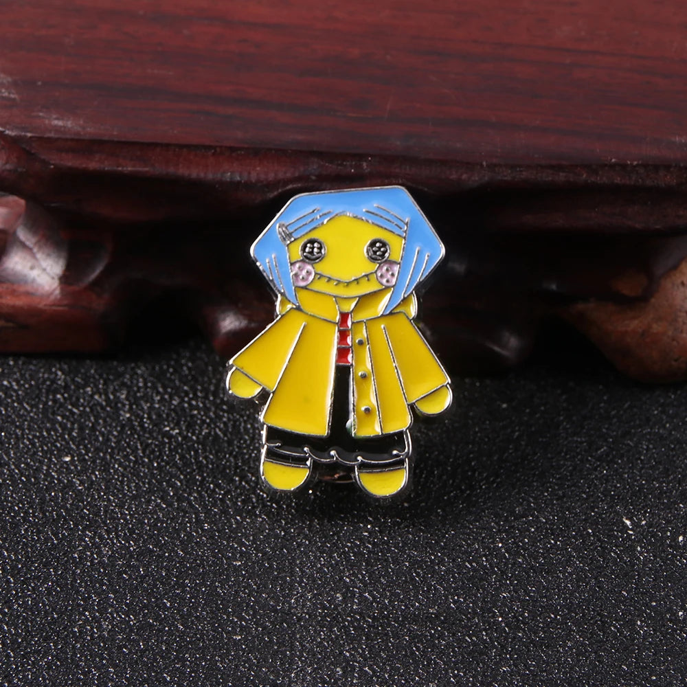 Coraline Seeing Stone Skeleton Key Pendant Necklace Dragonfly Hair Clip Set Halloween Jewelry Accessories - Charlie Dolly