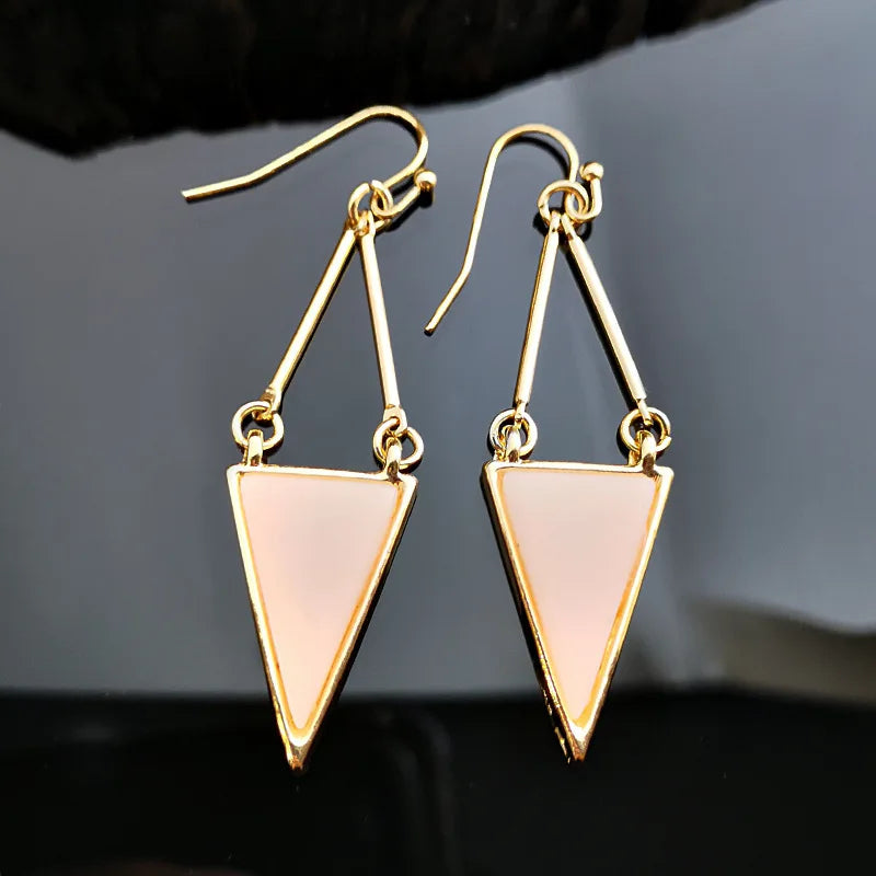 Boho Tropical Green Enamel Coconut Leaf Pearl Drop Earrings For Women Jewelry Statement Brincos Gold Dangle Earings Mujer Bijoux